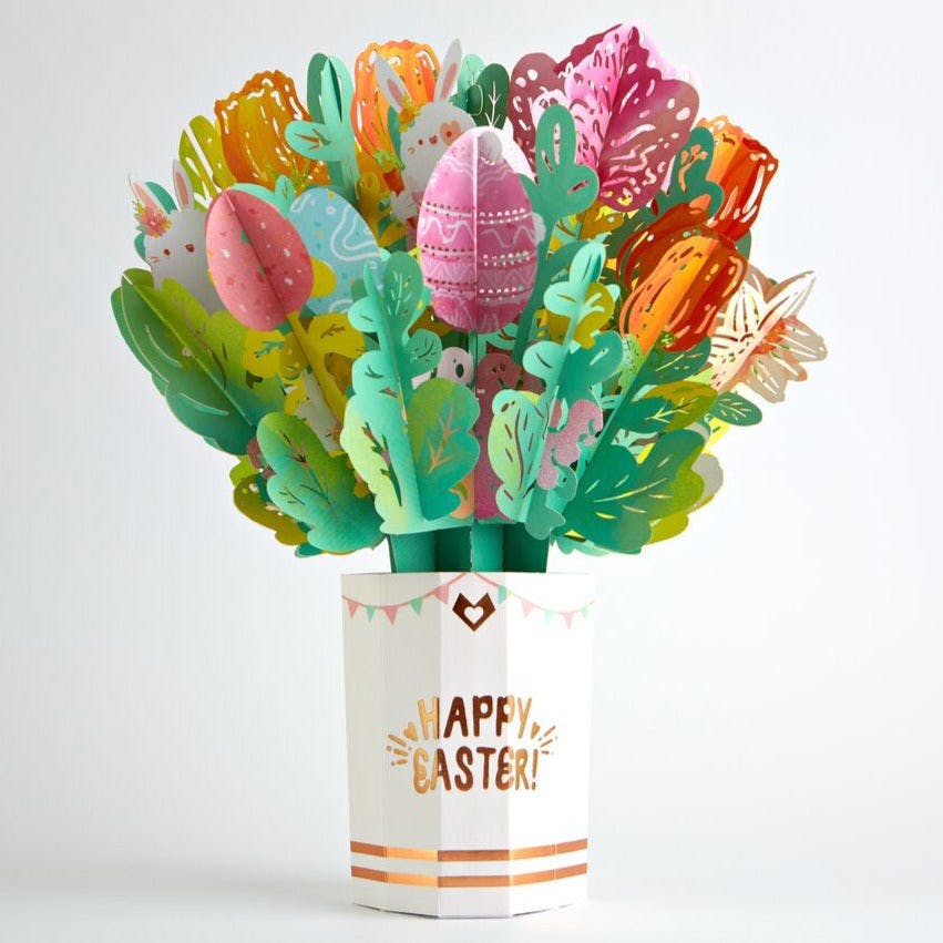 Lovepop - Frohe Ostern 3D Pop - Up Karte + Bouquet Set - Onlineshop für außergewöhnliche Grußkarten und Paper Art - Online kaufen