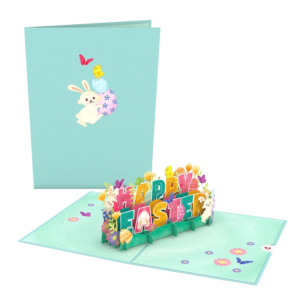 Lovepop - Frohe Ostern 3D Pop - Up Karte + Bouquet Set - Onlineshop für außergewöhnliche Grußkarten und Paper Art - Online kaufen