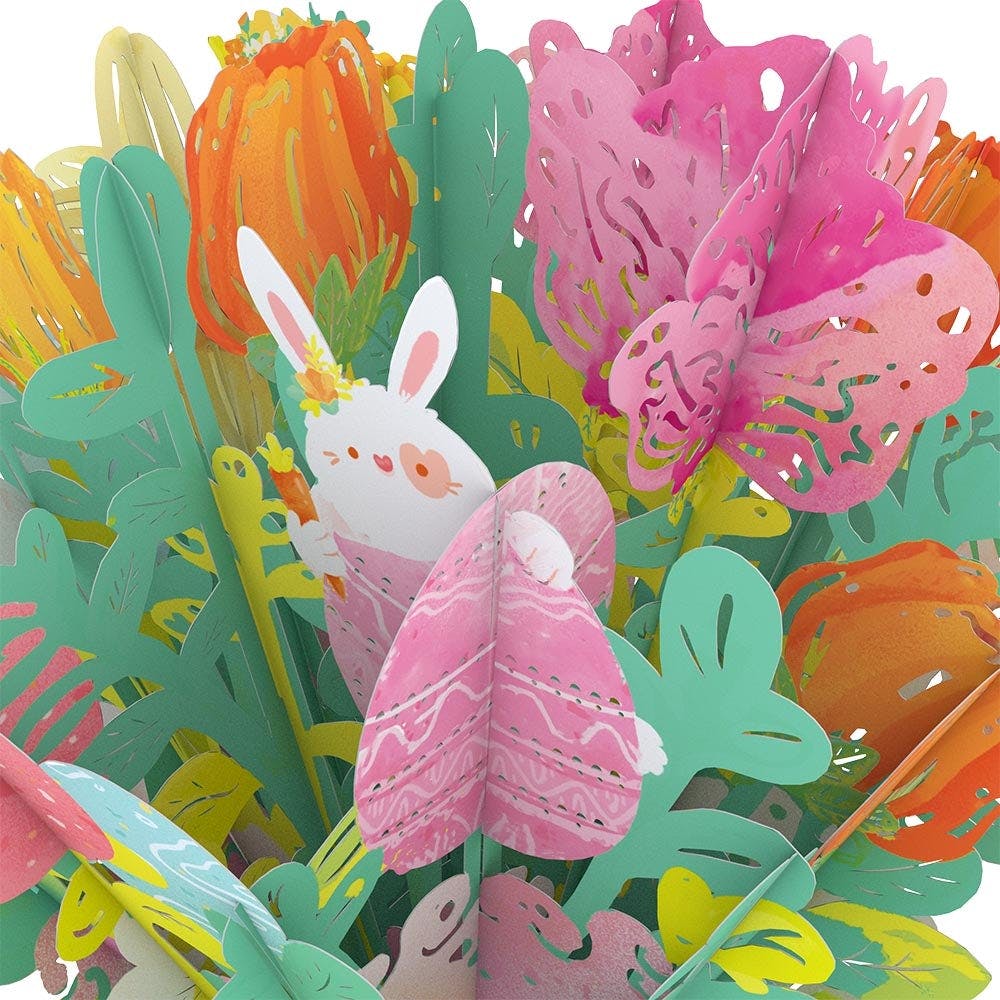 Lovepop - Frohe Ostern 3D Pop - Up Karte + Bouquet Set - Onlineshop für außergewöhnliche Grußkarten und Paper Art - Online kaufen