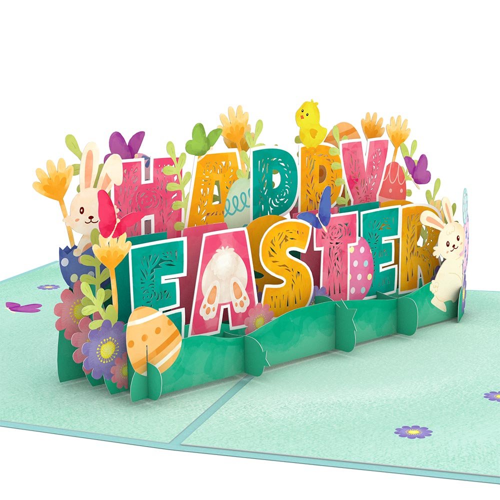 Lovepop - Frohe Ostern 3D Pop - Up Karte - Onlineshop für außergewöhnliche Grußkarten und Paper Art - Online kaufen