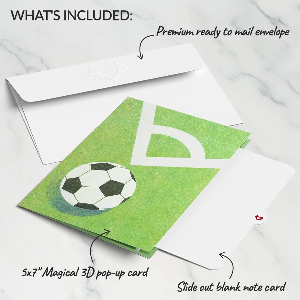 Lovepop - Fußball 3D Pop-Up Karte - Onlineshop für außergewöhnliche Grußkarten und Paper Art - Online kaufen