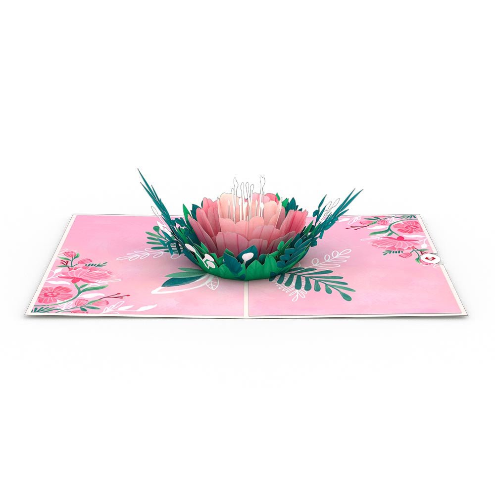 Lovepop - Gartenrosenblüte 3D Pop - Up Karte - Onlineshop für außergewöhnliche Grußkarten und Paper Art - Online kaufen