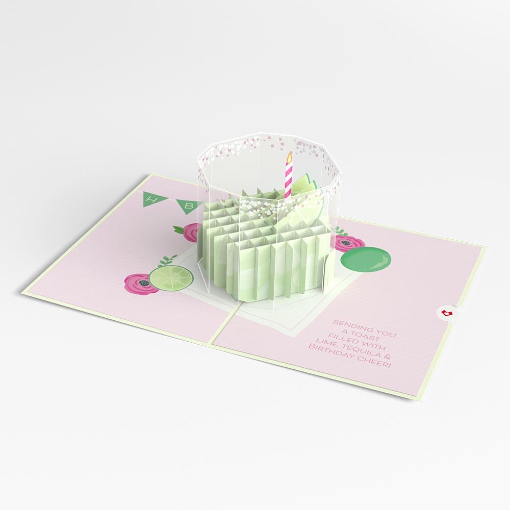 Lovepop - Geburtstags - Margarita 3D Pop - Up Karte - Onlineshop für außergewöhnliche Grußkarten und Paper Art - Online kaufen