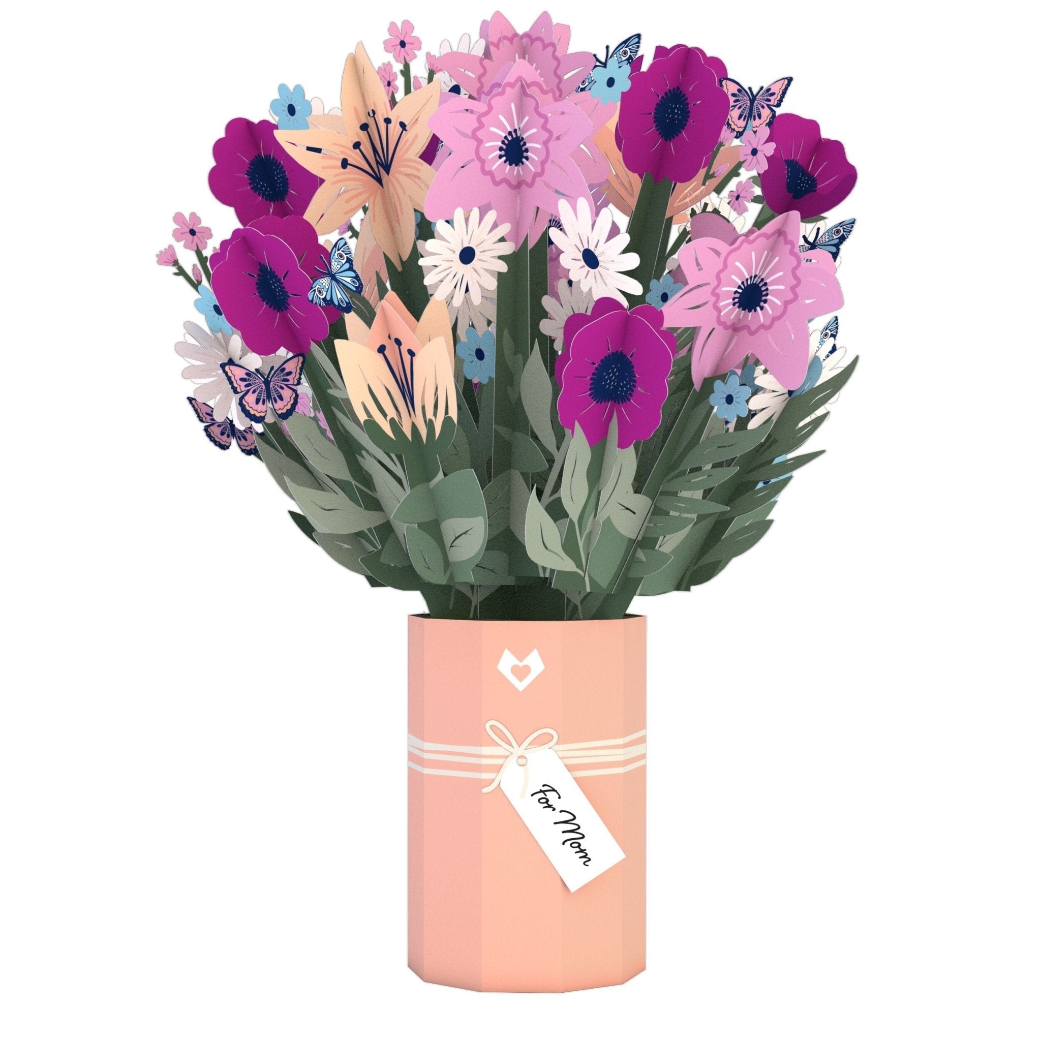 Lovepop - Glücklicher Blumenstrauß zum Muttertag 3D Pop - Up Bouquet - Onlineshop für außergewöhnliche Grußkarten und Paper Art - Online kaufen