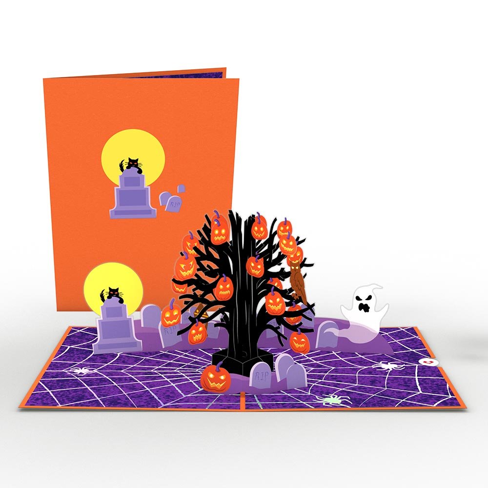 Lovepop - Halloween - Gruselbaum 3D Pop - Up Karte - Onlineshop für außergewöhnliche Grußkarten und Paper Art - Online kaufen