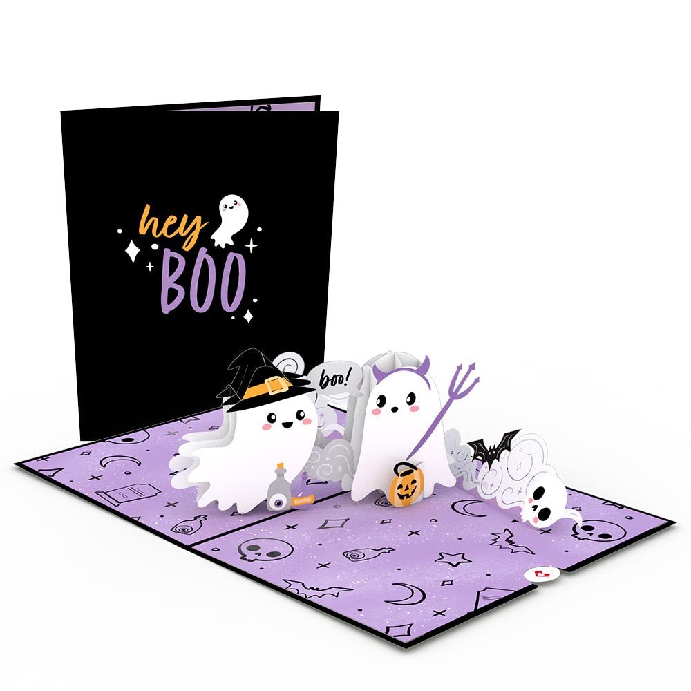 Lovepop - Halloween - Hey Boo Geister 3D Pop - Up Karte - Onlineshop für außergewöhnliche Grußkarten und Paper Art - Online kaufen