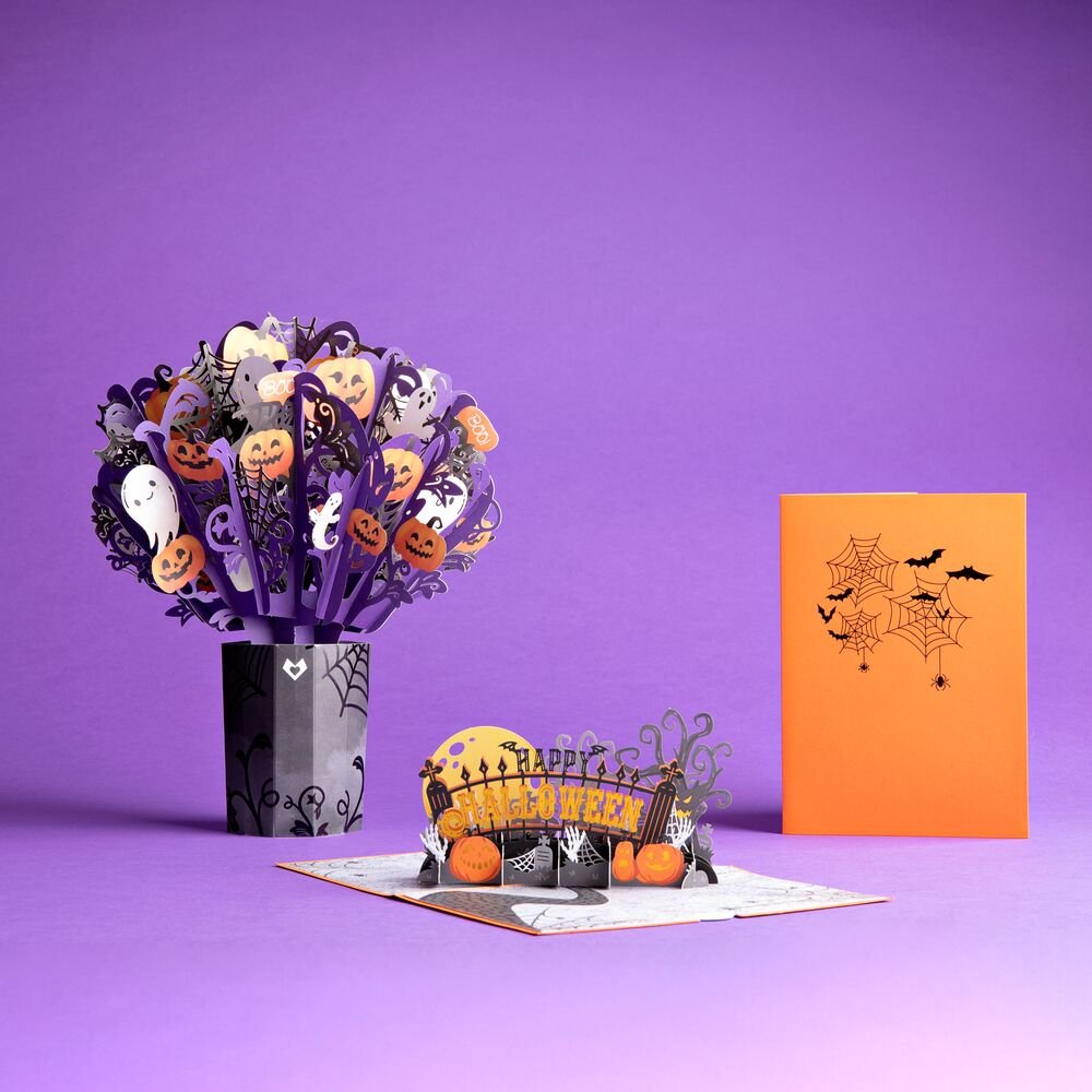 Lovepop - Halloween - Paket 3D Pop - Up Karte + Bouquet Set - Onlineshop für außergewöhnliche Grußkarten und Paper Art - Online kaufen