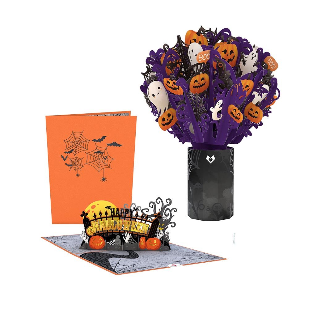 Lovepop - Halloween - Paket 3D Pop - Up Karte + Bouquet Set - Onlineshop für außergewöhnliche Grußkarten und Paper Art - Online kaufen