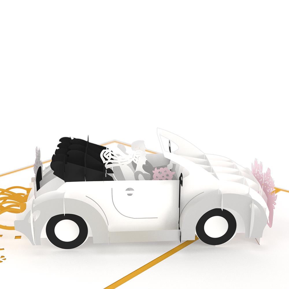 Lovepop - Hochzeitsauto 3D Pop - Up Karte - Onlineshop für außergewöhnliche Grußkarten und Paper Art - Online kaufen