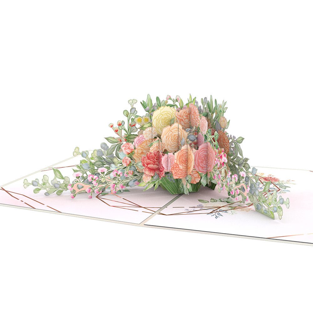 Lovepop - Hochzeitsblumen 3D Pop - Up Karte - Onlineshop für außergewöhnliche Grußkarten und Paper Art - Online kaufen