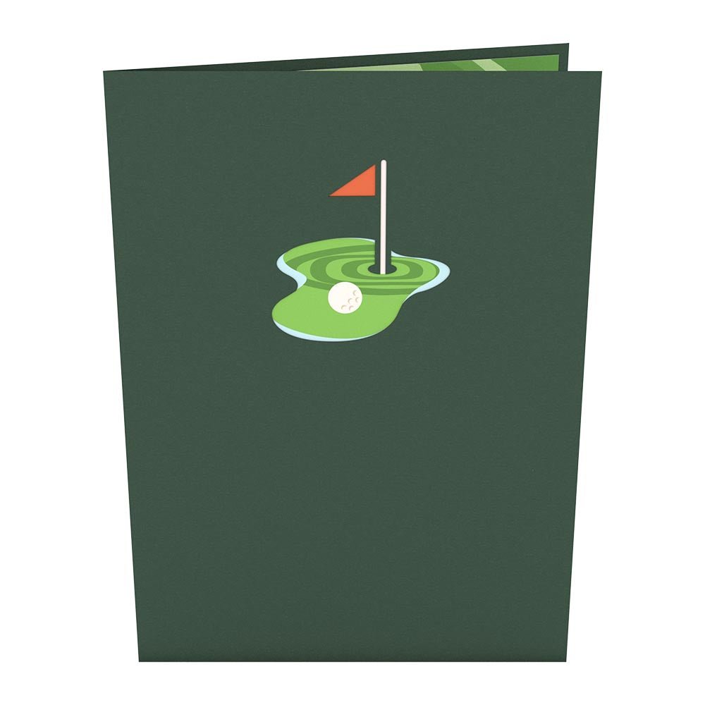 Lovepop - Hole - in - One Golf 3D Pop - Up Karte - Onlineshop für außergewöhnliche Grußkarten und Paper Art - Online kaufen