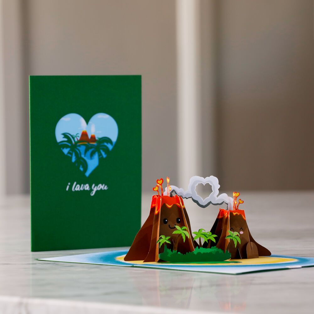 Lovepop - I Lava You 3D Pop - Up Karte - Onlineshop für außergewöhnliche Grußkarten und Paper Art - Online kaufen