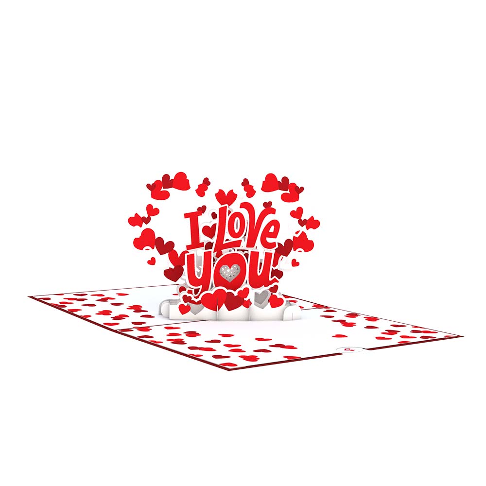 Lovepop - Ich liebe dich 3D Pop - Up Karte - Onlineshop für außergewöhnliche Grußkarten und Paper Art - Online kaufen