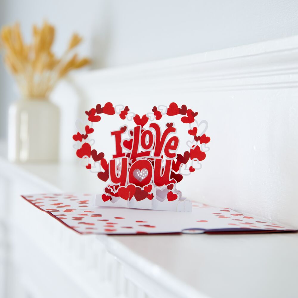 Lovepop - Ich liebe dich 3D Pop - Up Karte - Onlineshop für außergewöhnliche Grußkarten und Paper Art - Online kaufen