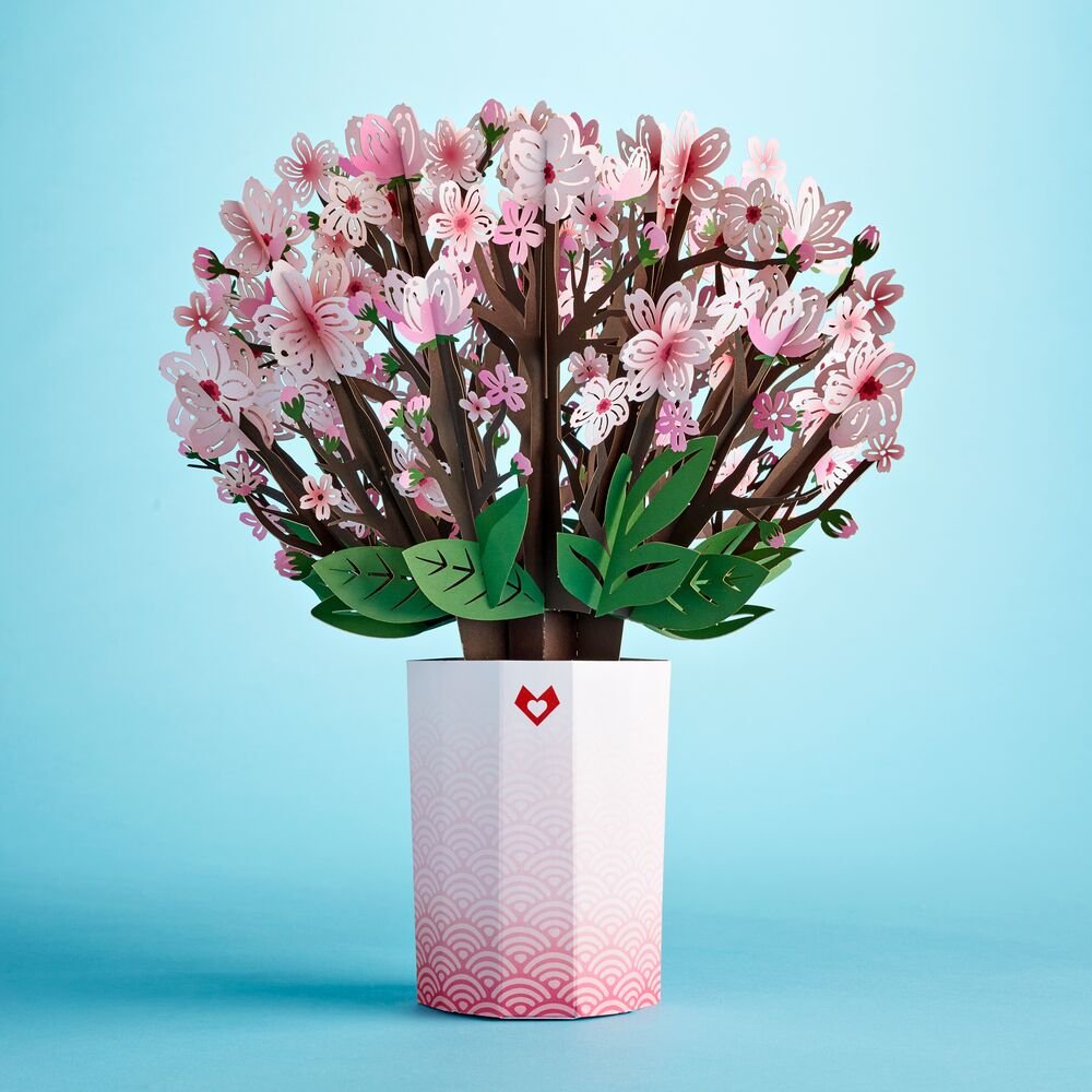 Lovepop - Kirschblütenstrauß 3D Pop - Up Bouquet - Onlineshop für außergewöhnliche Grußkarten und Paper Art - Online kaufen