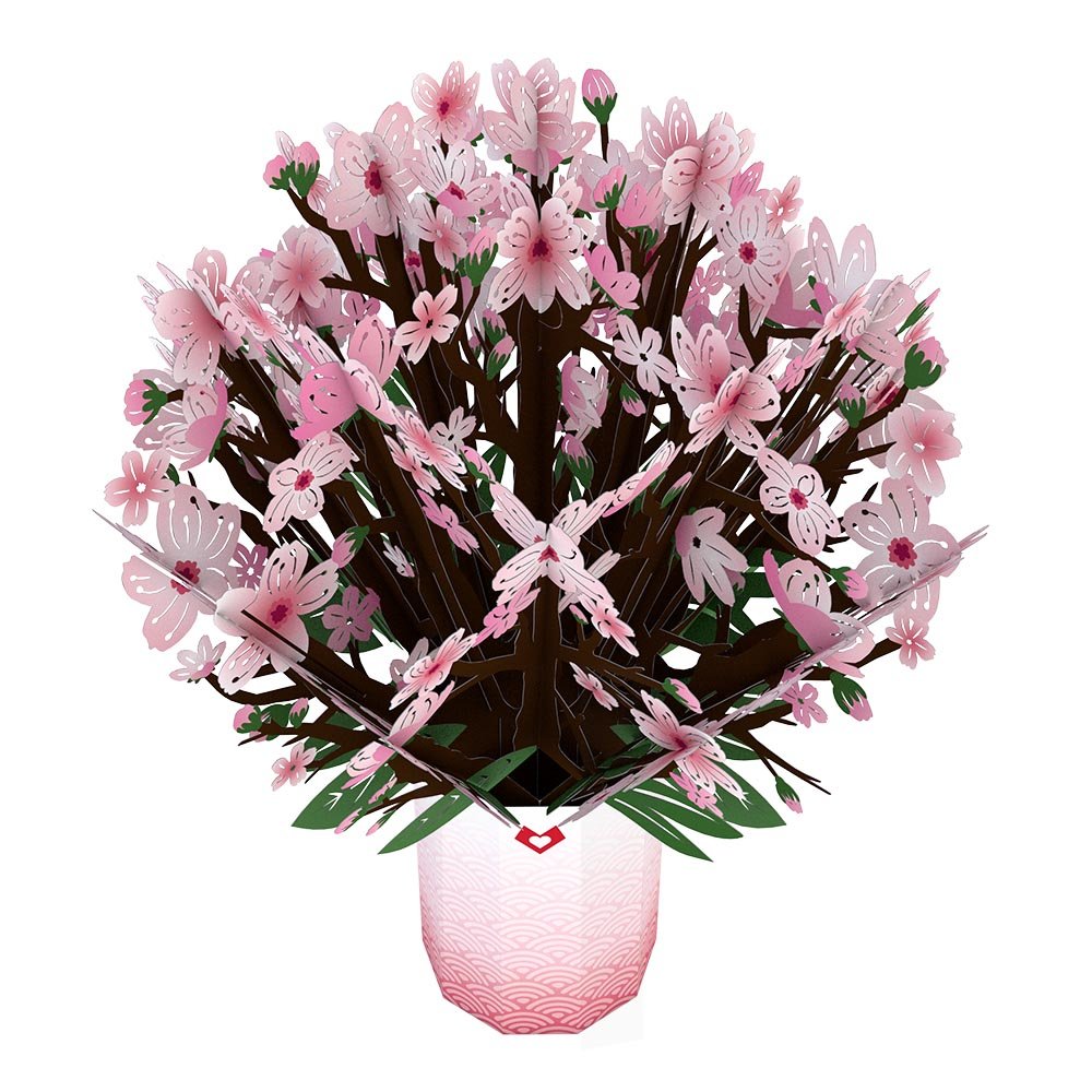 Lovepop - Kirschblütenstrauß 3D Pop - Up Bouquet - Onlineshop für außergewöhnliche Grußkarten und Paper Art - Online kaufen