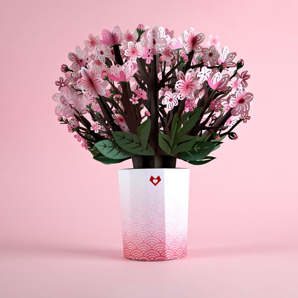 Lovepop - Kirschblütenstrauß 3D Pop - Up Bouquet - Onlineshop für außergewöhnliche Grußkarten und Paper Art - Online kaufen