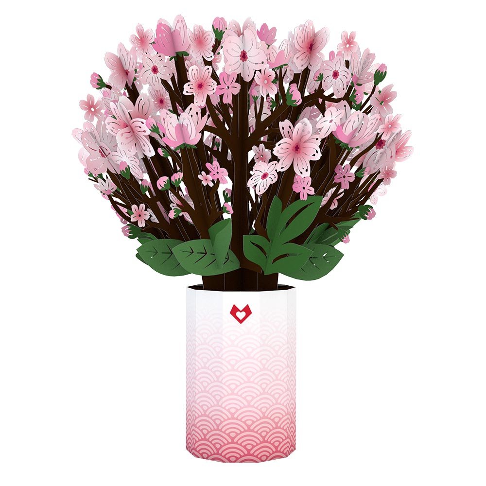 Lovepop - Kirschblütenstrauß 3D Pop - Up Bouquet - Onlineshop für außergewöhnliche Grußkarten und Paper Art - Online kaufen