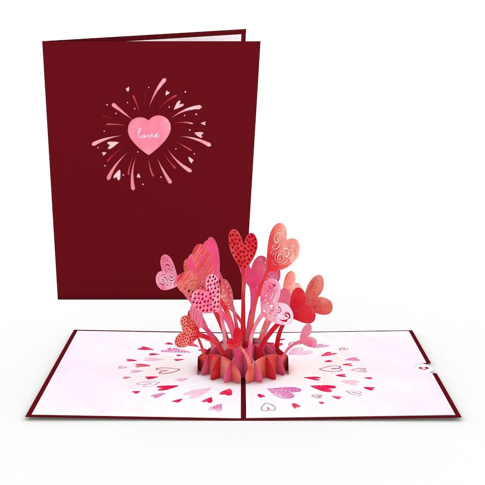 Lovepop - Liebes - Explosion 3D Pop - Up Karte - Onlineshop für außergewöhnliche Grußkarten und Paper Art - Online kaufen