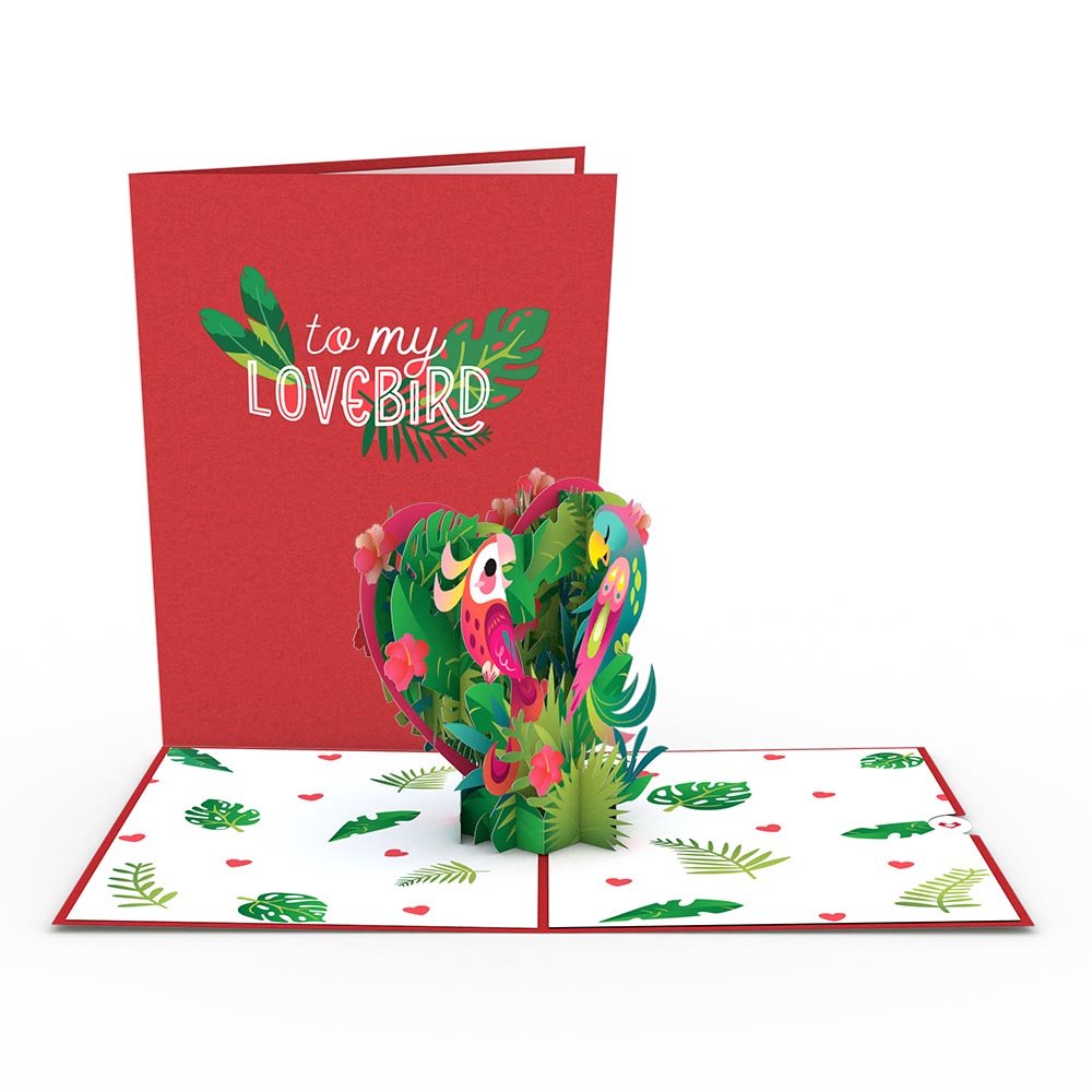 Lovepop - Liebesvogel 3D Pop - Up Karte - Onlineshop für außergewöhnliche Grußkarten und Paper Art - Online kaufen