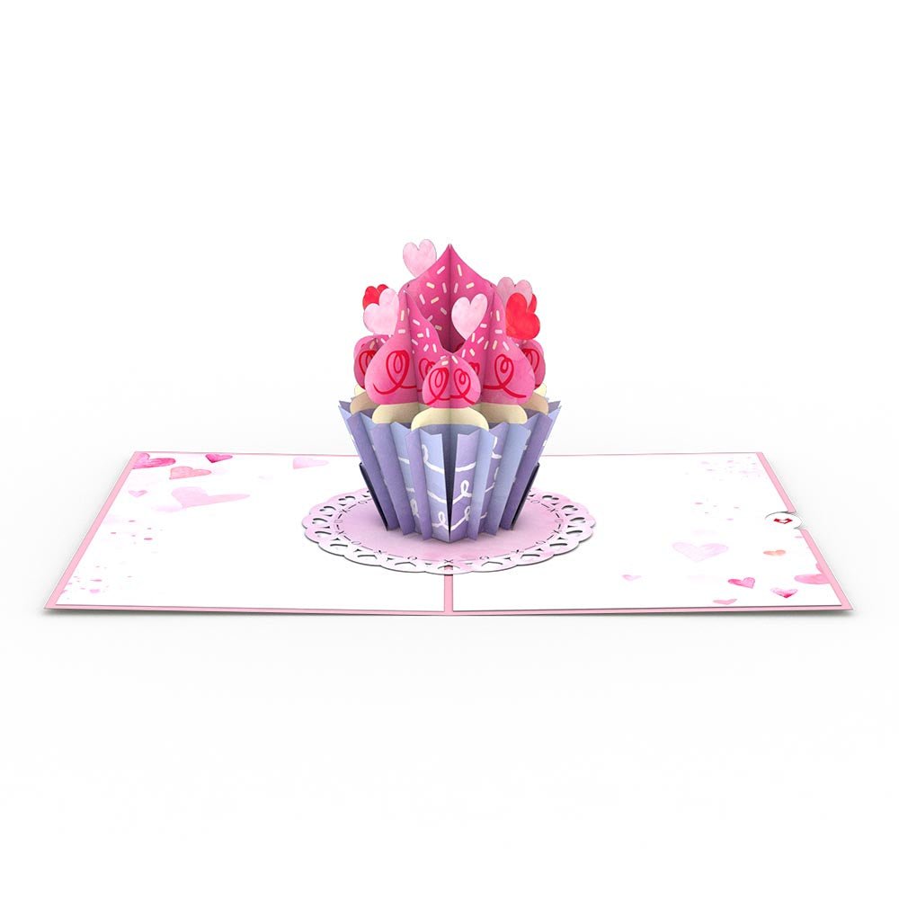 Lovepop - Love Cupcake 3D Pop - Up Karte - Onlineshop für außergewöhnliche Grußkarten und Paper Art - Online kaufen