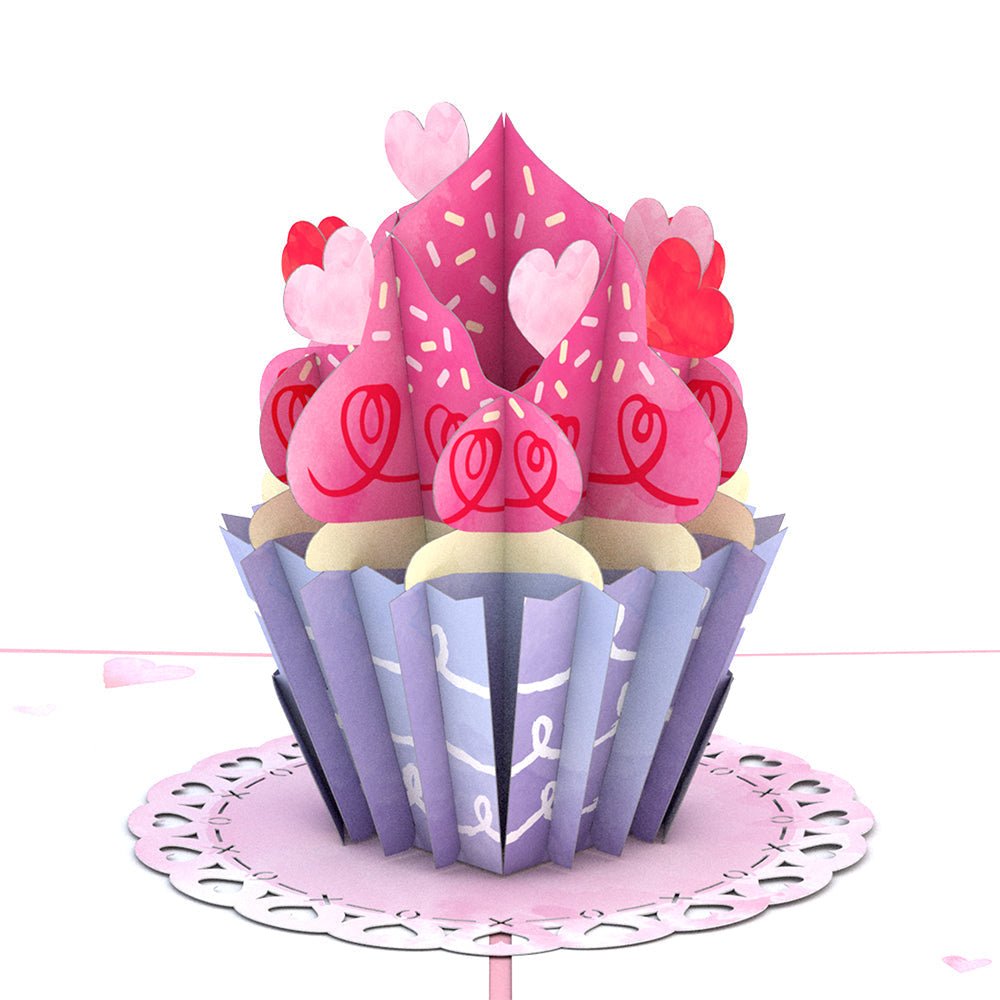 Lovepop - Love Cupcake 3D Pop - Up Karte - Onlineshop für außergewöhnliche Grußkarten und Paper Art - Online kaufen