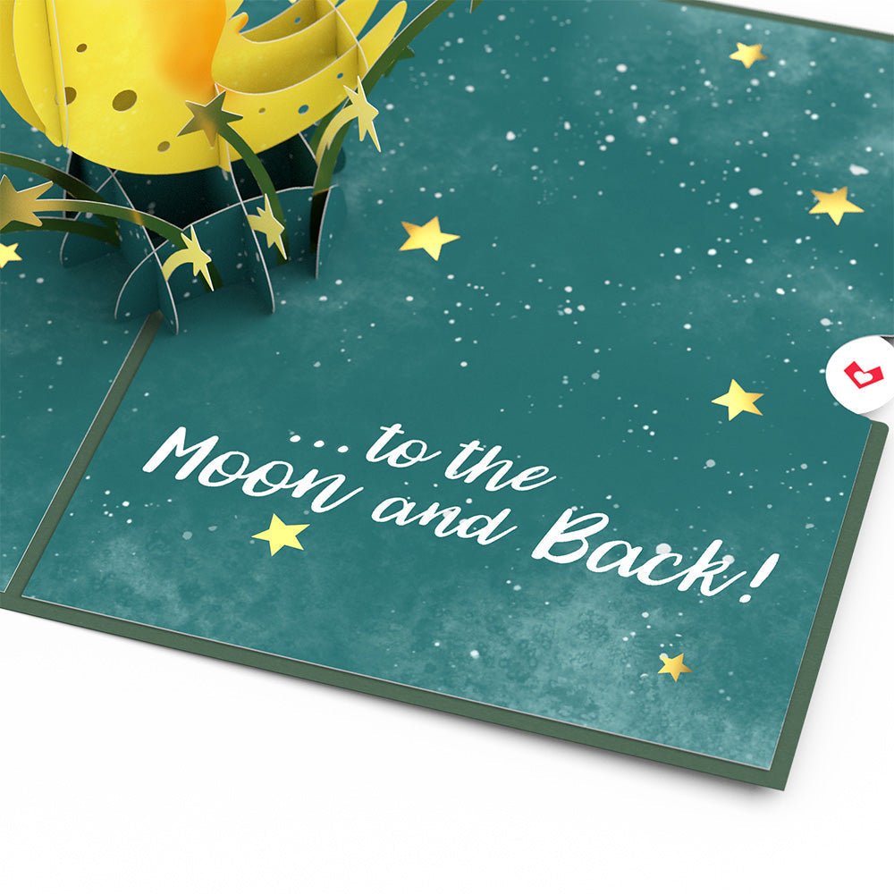 Lovepop - Love You to the Moon and Back 3D Pop - Up Karte - Onlineshop für außergewöhnliche Grußkarten und Paper Art - Online kaufen