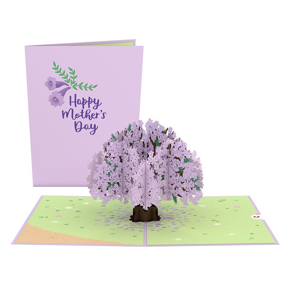 Lovepop - Muttertag - Jacaranda - Baum Muttertag 3D Pop - Up Karte - Onlineshop für außergewöhnliche Grußkarten und Paper Art - Online kaufen