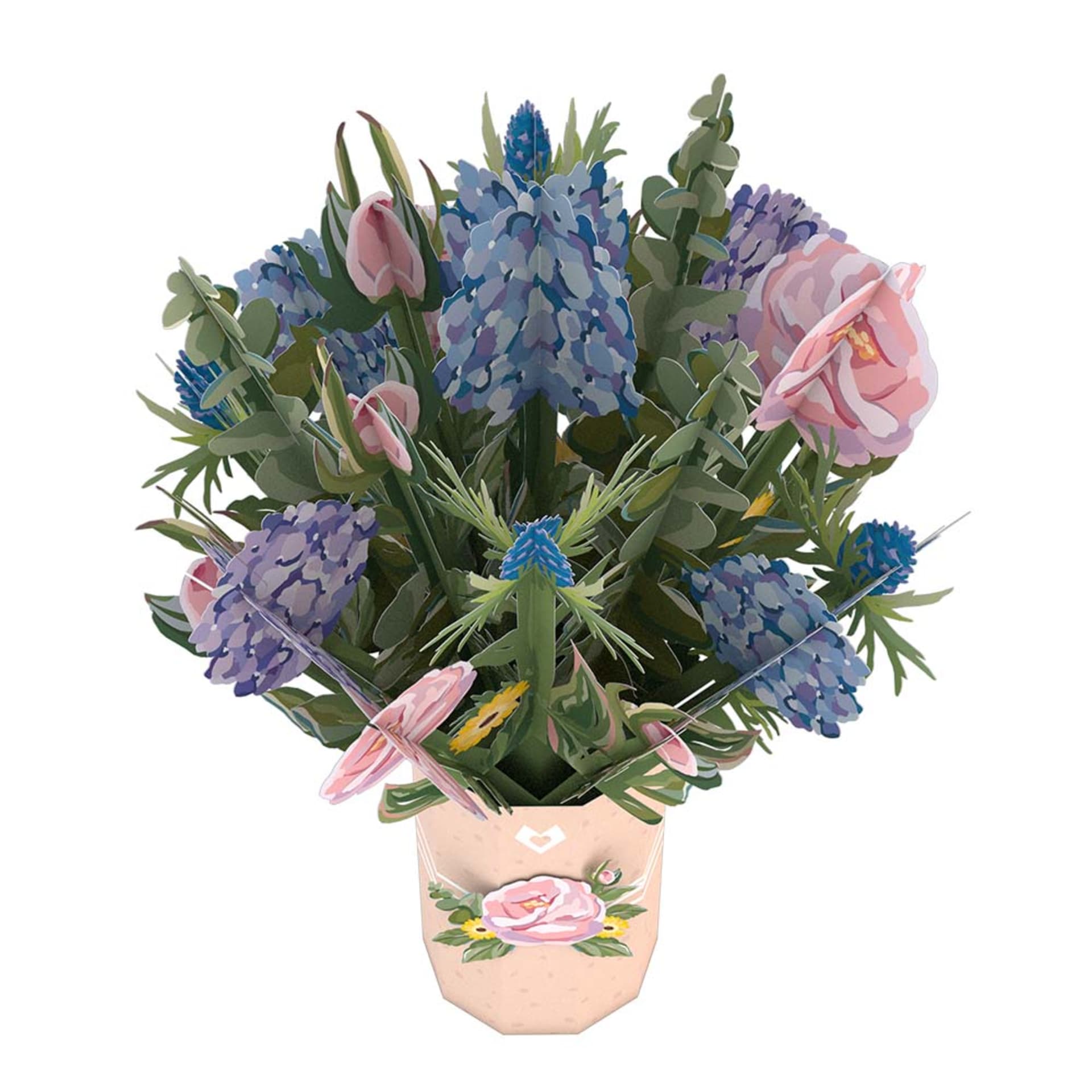 Lovepop - Muttertags - Vogelhaus - Hortensien 3D Pop - Up Karte + Bouquet Set - Onlineshop für außergewöhnliche Grußkarten und Paper Art - Online kaufen