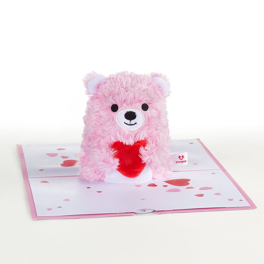 Lovepop - Plüsch - Pop - You make me Beary Happy 3D Pop - Up Karte mit Plüschfigur - Onlineshop für außergewöhnliche Grußkarten und Paper Art - Online kaufen