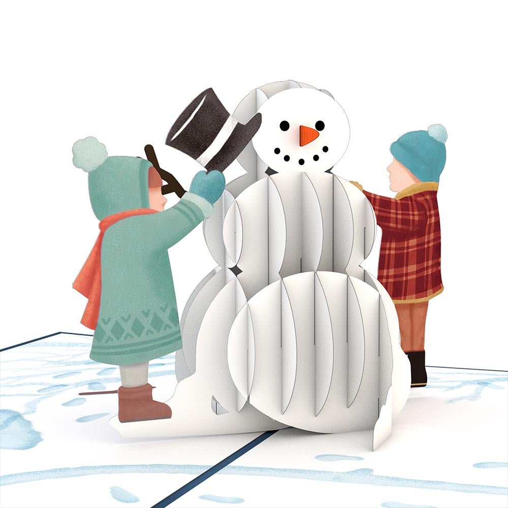 Lovepop - Schneemann 3D Pop - Up Karte - Onlineshop für außergewöhnliche Grußkarten und Paper Art - Online kaufen