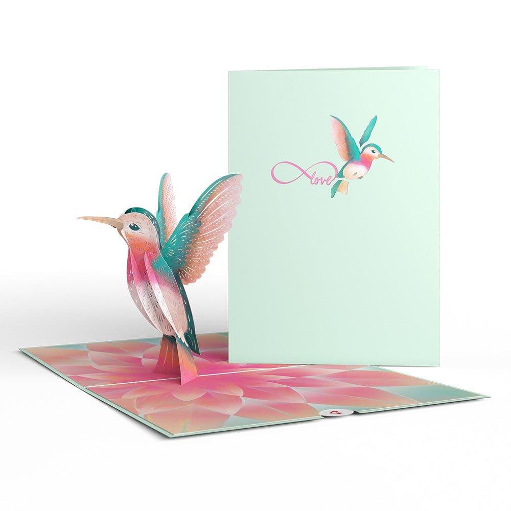 Lovepop - Schöne Kolibri 3D Pop - Up Karte - Onlineshop für außergewöhnliche Grußkarten und Paper Art - Online kaufen