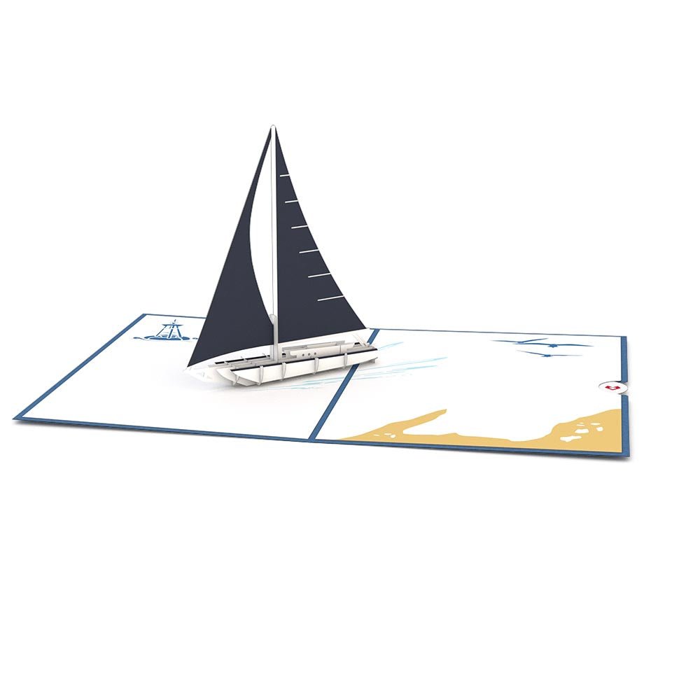 Lovepop - Segelschiff 3D Pop - Up Karte - Onlineshop für außergewöhnliche Grußkarten und Paper Art - Online kaufen