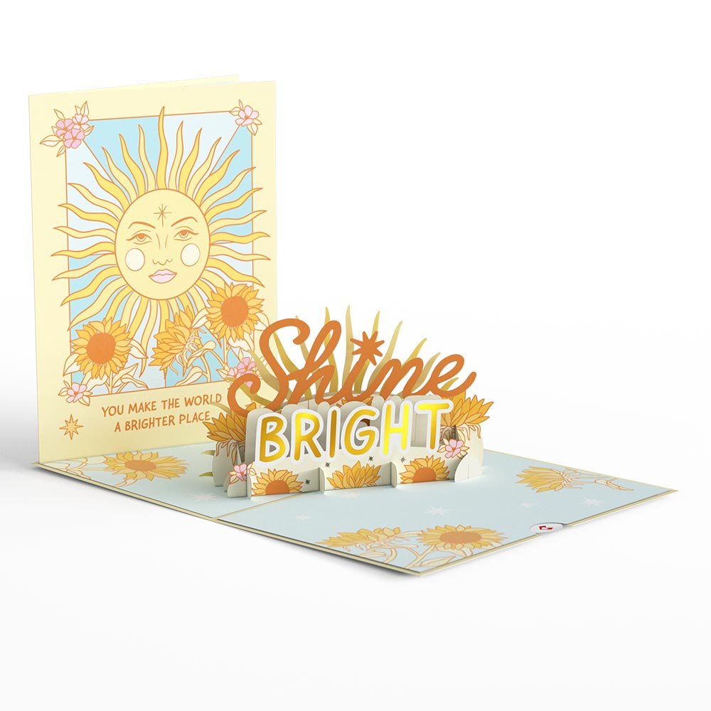 Lovepop - Shine bright! 3D Pop - Up Karte - Onlineshop für außergewöhnliche Grußkarten und Paper Art - Online kaufen