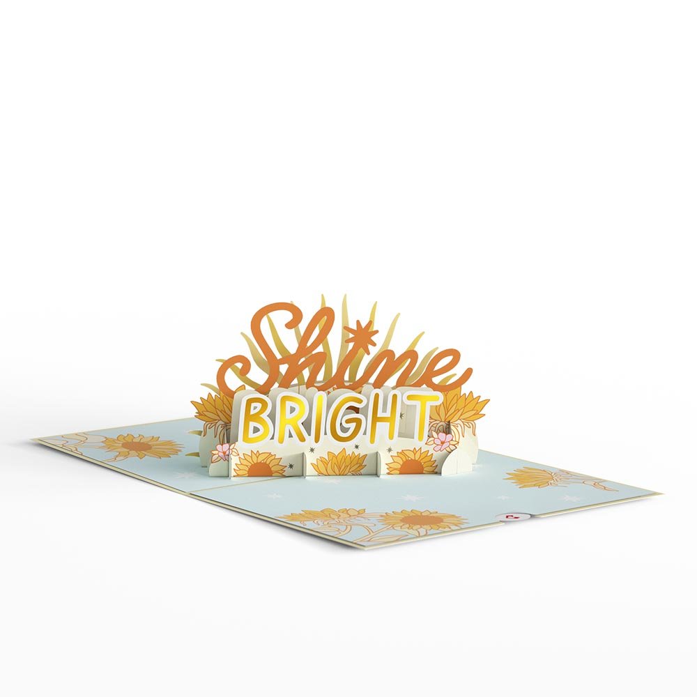 Lovepop - Shine bright! 3D Pop - Up Karte - Onlineshop für außergewöhnliche Grußkarten und Paper Art - Online kaufen