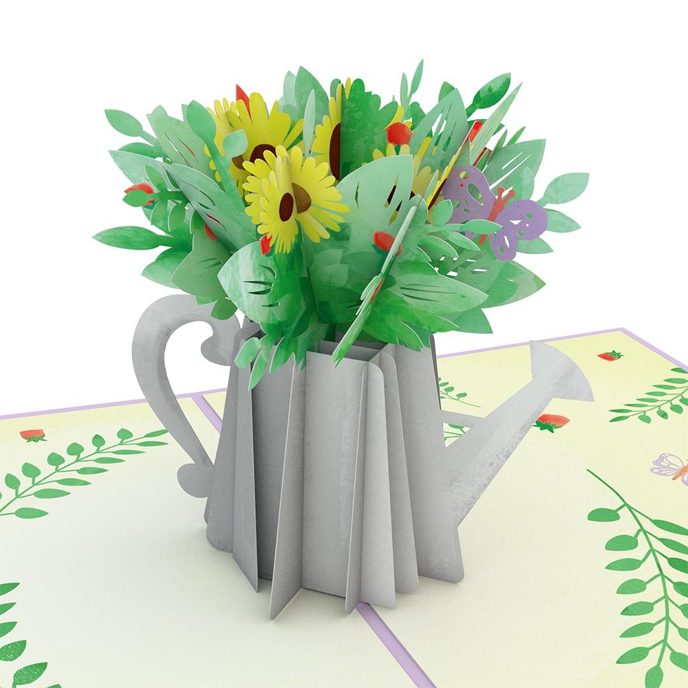 Lovepop - Sonnenblume Gießkanne 3D Pop - Up Karte - Onlineshop für außergewöhnliche Grußkarten und Paper Art - Online kaufen