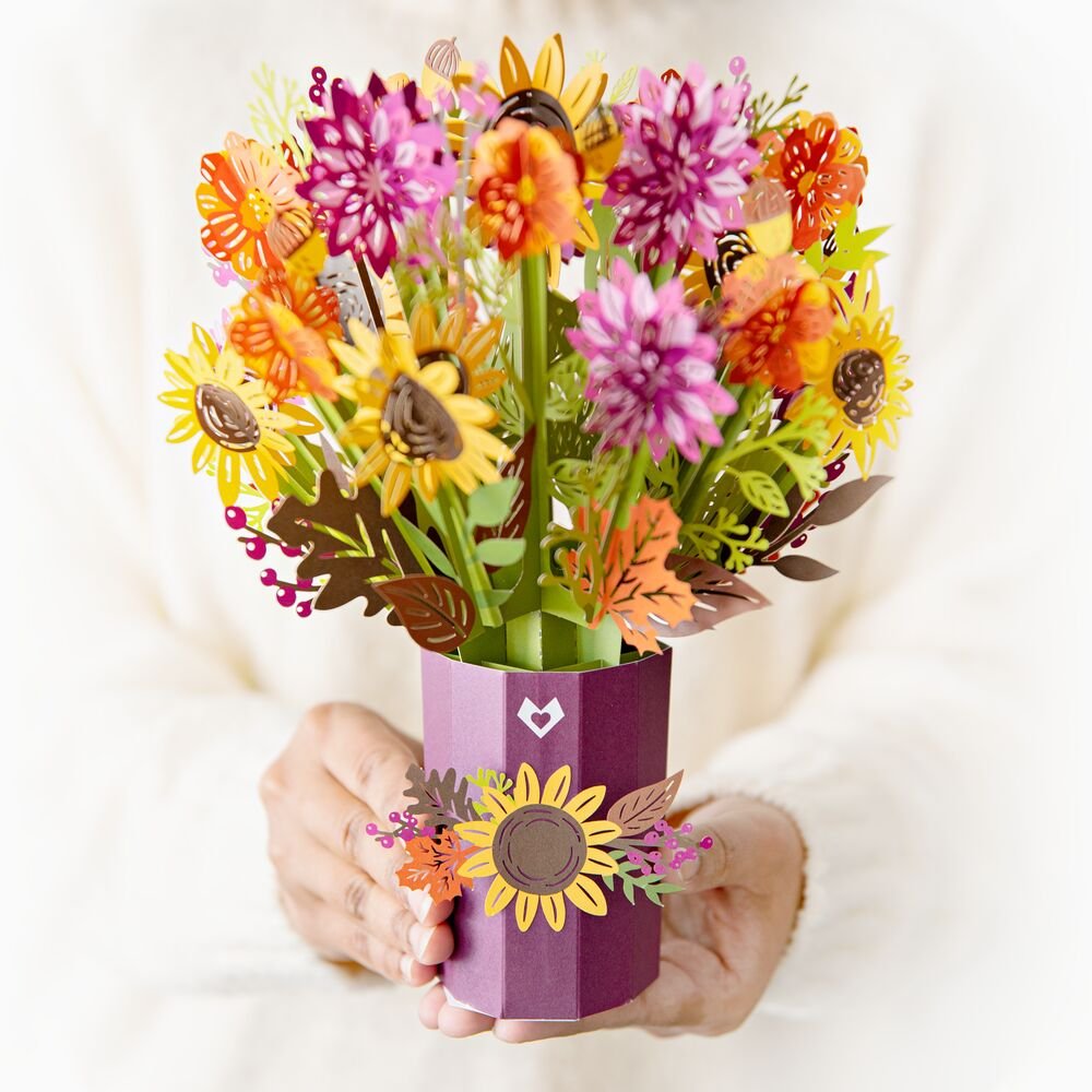 Lovepop - Sonnenblumenstrauß 3D Pop - Up Bouquet - Onlineshop für außergewöhnliche Grußkarten und Paper Art - Online kaufen