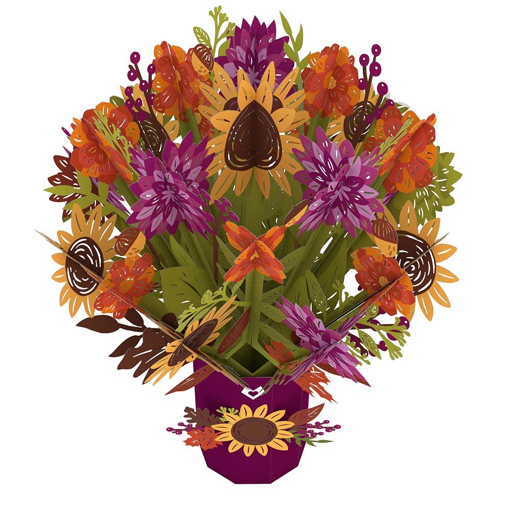 Lovepop - Sonnenblumenstrauß 3D Pop - Up Bouquet - Onlineshop für außergewöhnliche Grußkarten und Paper Art - Online kaufen