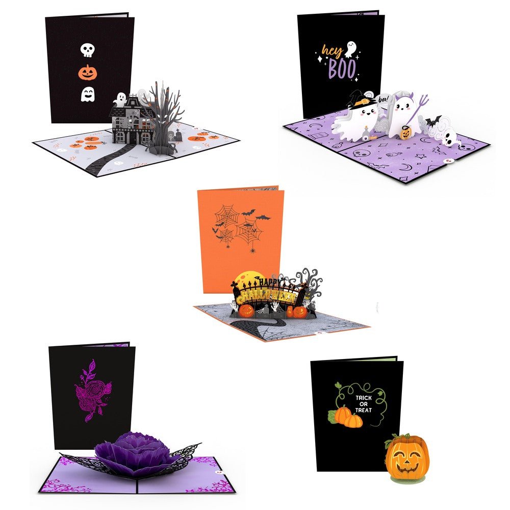 Lovepop - Spooky 5er - Pack 3D Pop - Up Kartenpaket - Onlineshop für außergewöhnliche Grußkarten und Paper Art - Online kaufen