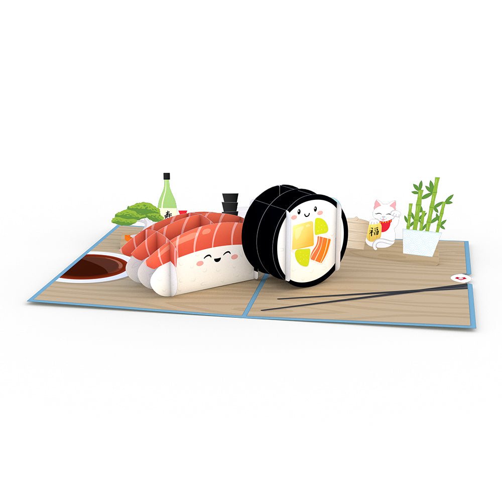 Lovepop - Sushi 3D Pop - Up Karte - Onlineshop für außergewöhnliche Grußkarten und Paper Art - Online kaufen