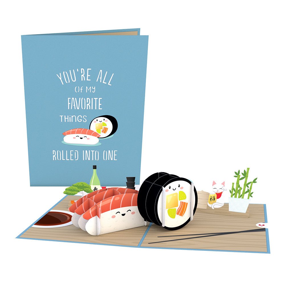 Lovepop - Sushi 3D Pop - Up Karte - Onlineshop für außergewöhnliche Grußkarten und Paper Art - Online kaufen