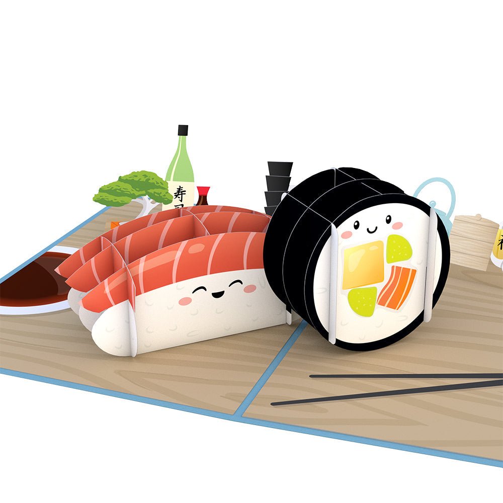 Lovepop - Sushi 3D Pop - Up Karte - Onlineshop für außergewöhnliche Grußkarten und Paper Art - Online kaufen