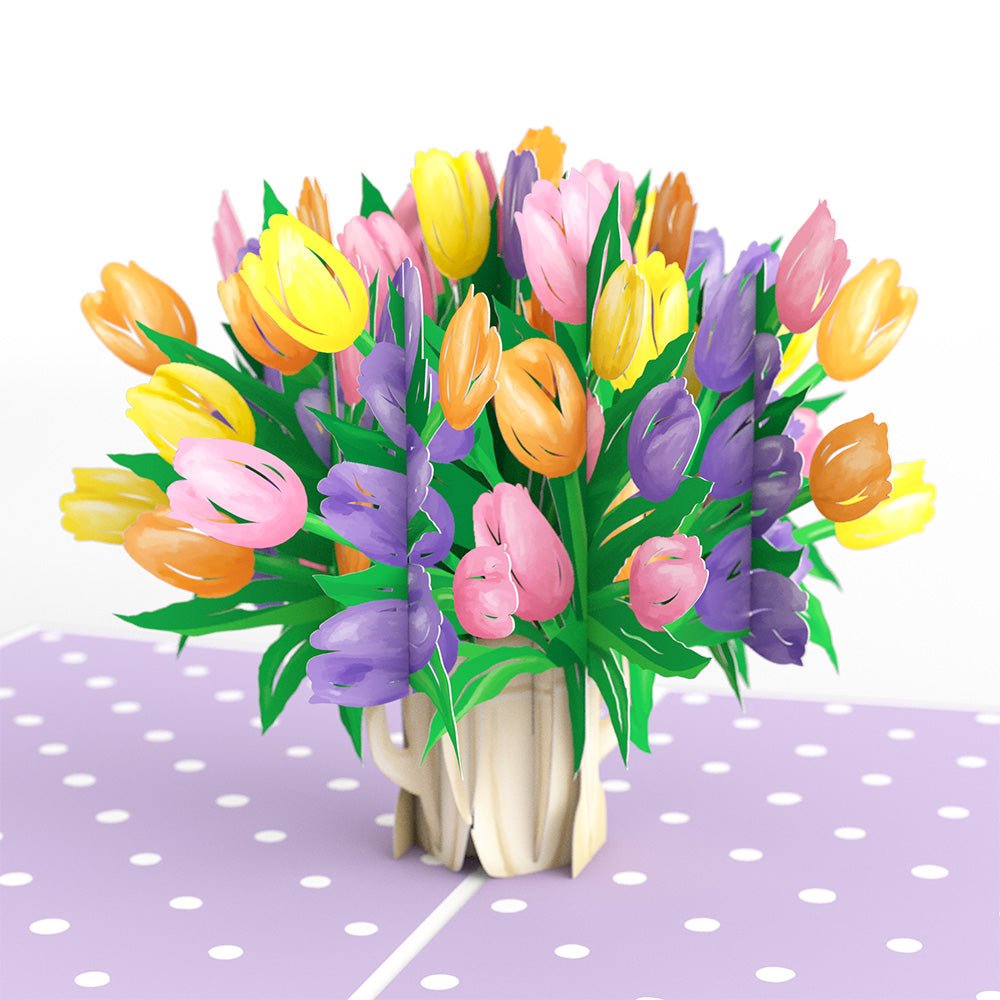 Lovepop - Tulpen 3D Pop - Up Karte - Onlineshop für außergewöhnliche Grußkarten und Paper Art - Online kaufen