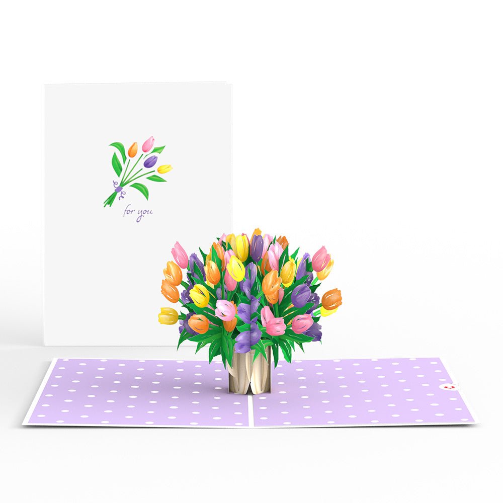 Lovepop - Tulpen 3D Pop - Up Karte - Onlineshop für außergewöhnliche Grußkarten und Paper Art - Online kaufen