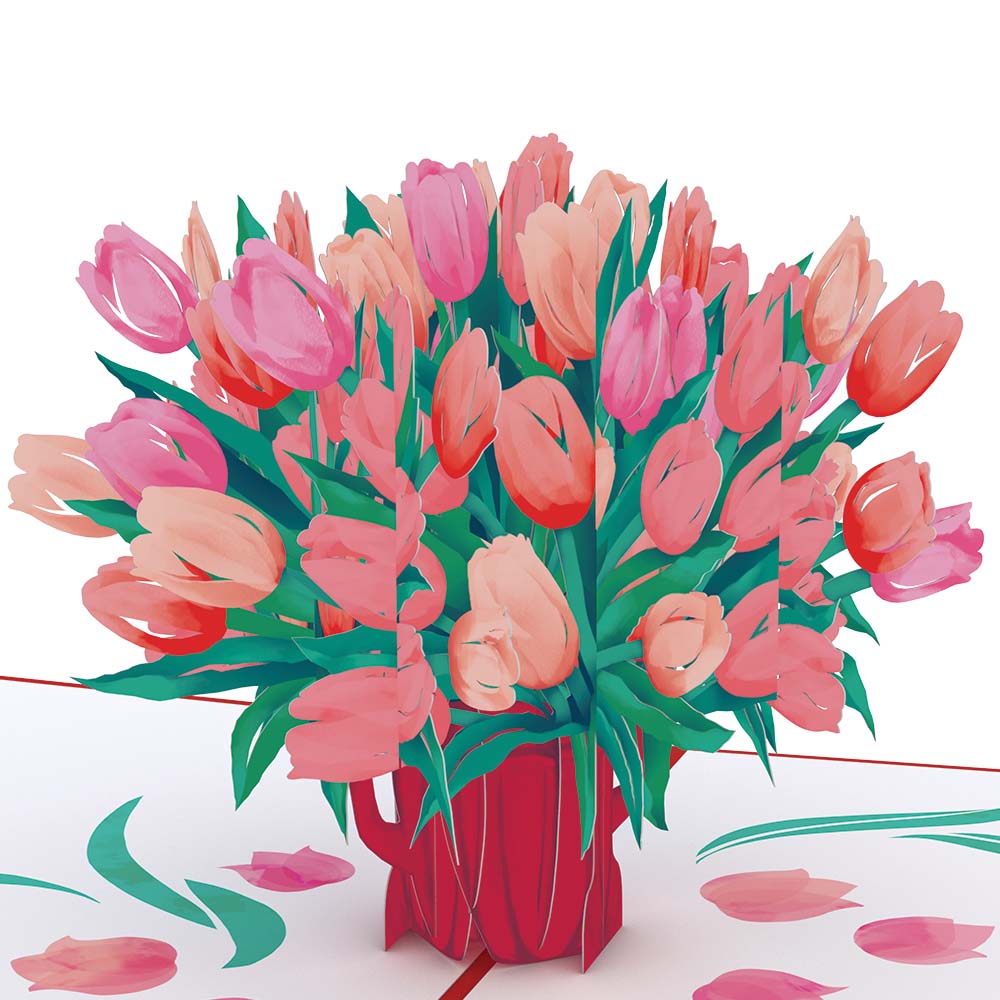 Lovepop - Tulpen der Liebe 3D Pop - Up Karte - Onlineshop für außergewöhnliche Grußkarten und Paper Art - Online kaufen