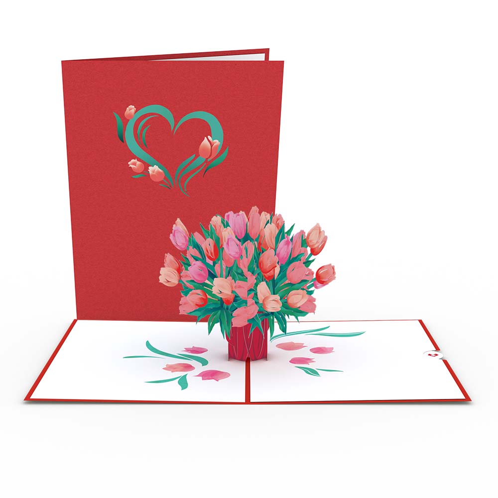 Lovepop - Tulpen der Liebe 3D Pop - Up Karte - Onlineshop für außergewöhnliche Grußkarten und Paper Art - Online kaufen