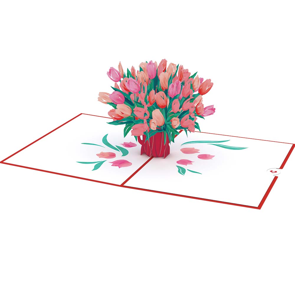 Lovepop - Tulpen der Liebe 3D Pop - Up Karte - Onlineshop für außergewöhnliche Grußkarten und Paper Art - Online kaufen