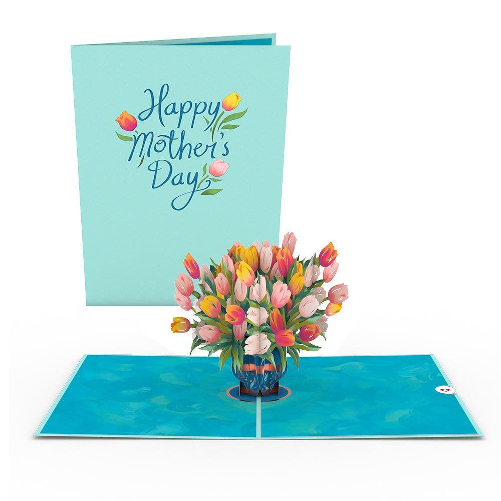 Lovepop - Tulpen zum Muttertag 3D Pop - Up Karte - Onlineshop für außergewöhnliche Grußkarten und Paper Art - Online kaufen