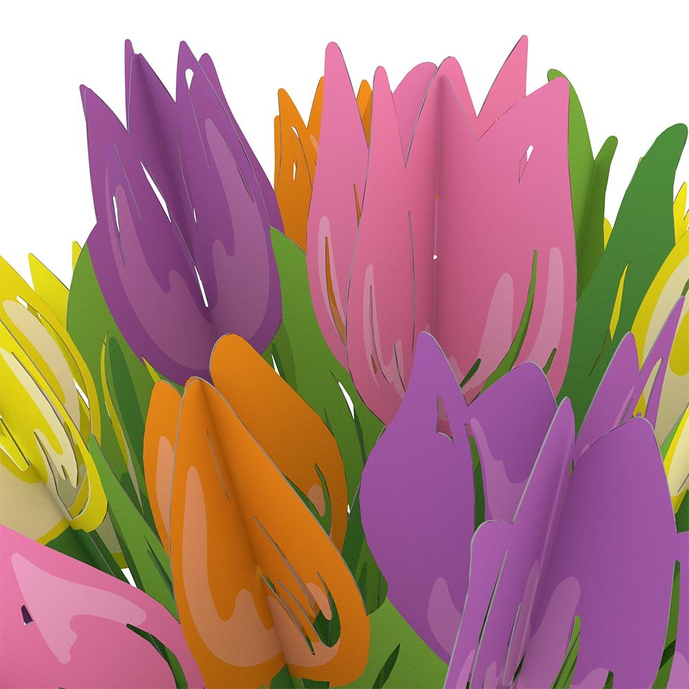 Lovepop - Tulpenstrauß 3D Pop - Up Bouquet - Onlineshop für außergewöhnliche Grußkarten und Paper Art - Online kaufen