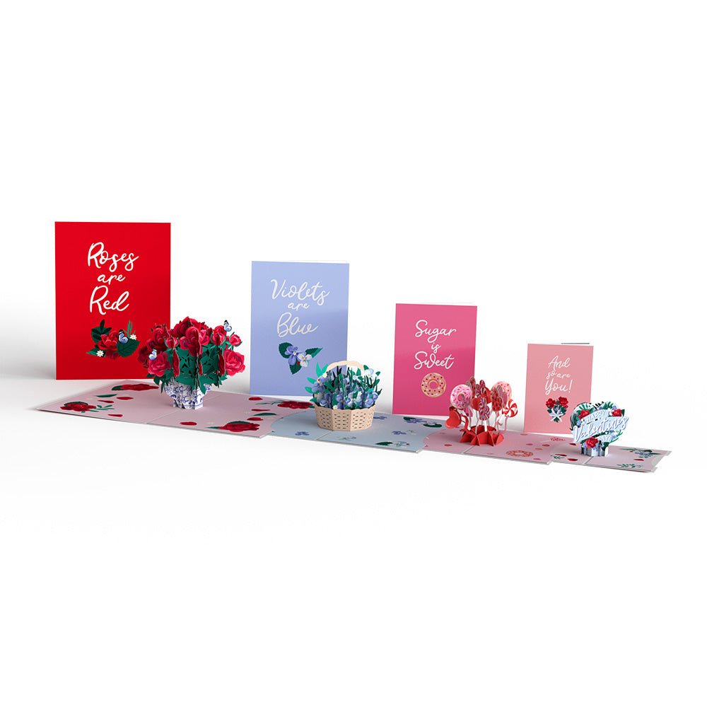 Lovepop - Valentinstag - Rosen - Nistkarte 3D Pop - Up Nestkarte - Onlineshop für außergewöhnliche Grußkarten und Paper Art - Online kaufen